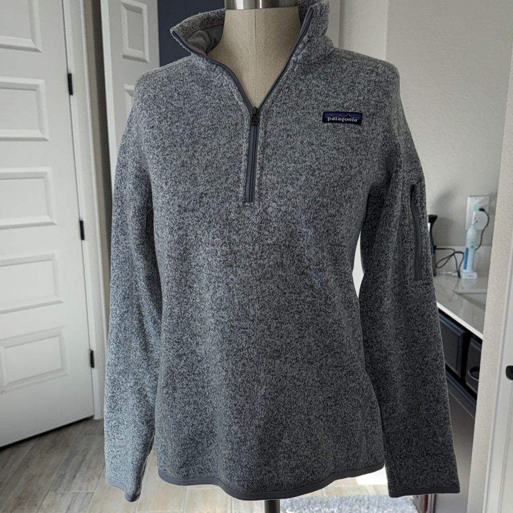 Women’s Patagonia Gray Fleece Quarter-Zip Pullover